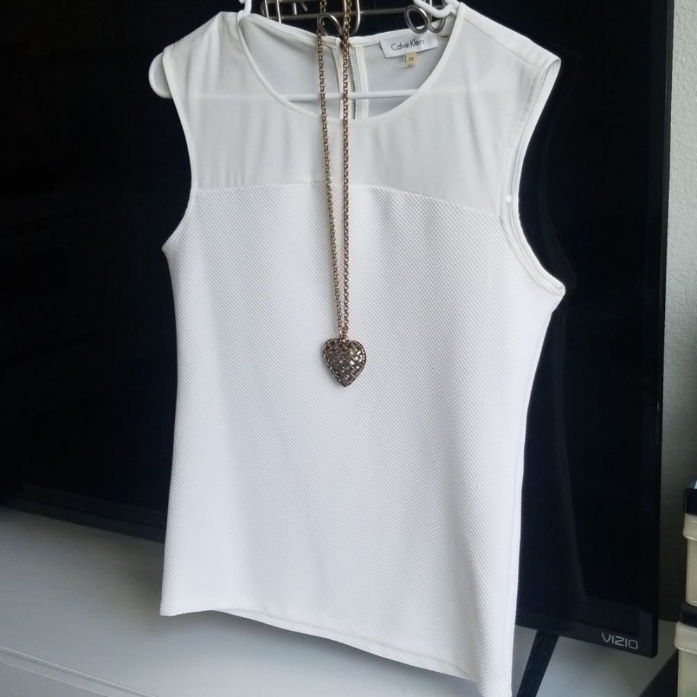 White Calvin Klein Blouse